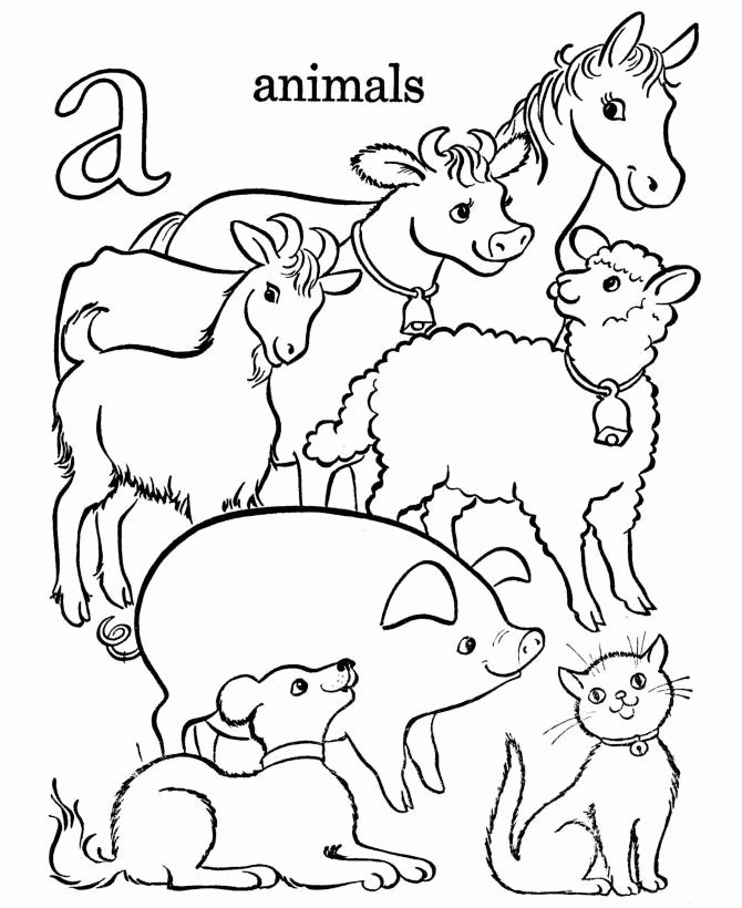 Farm Animals Coloring Pages | mugudvrlistscom