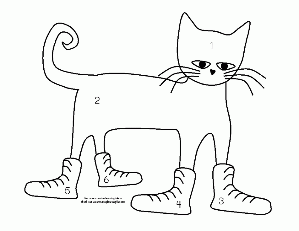Pete The Cat Coloring Page - Coloring Nation