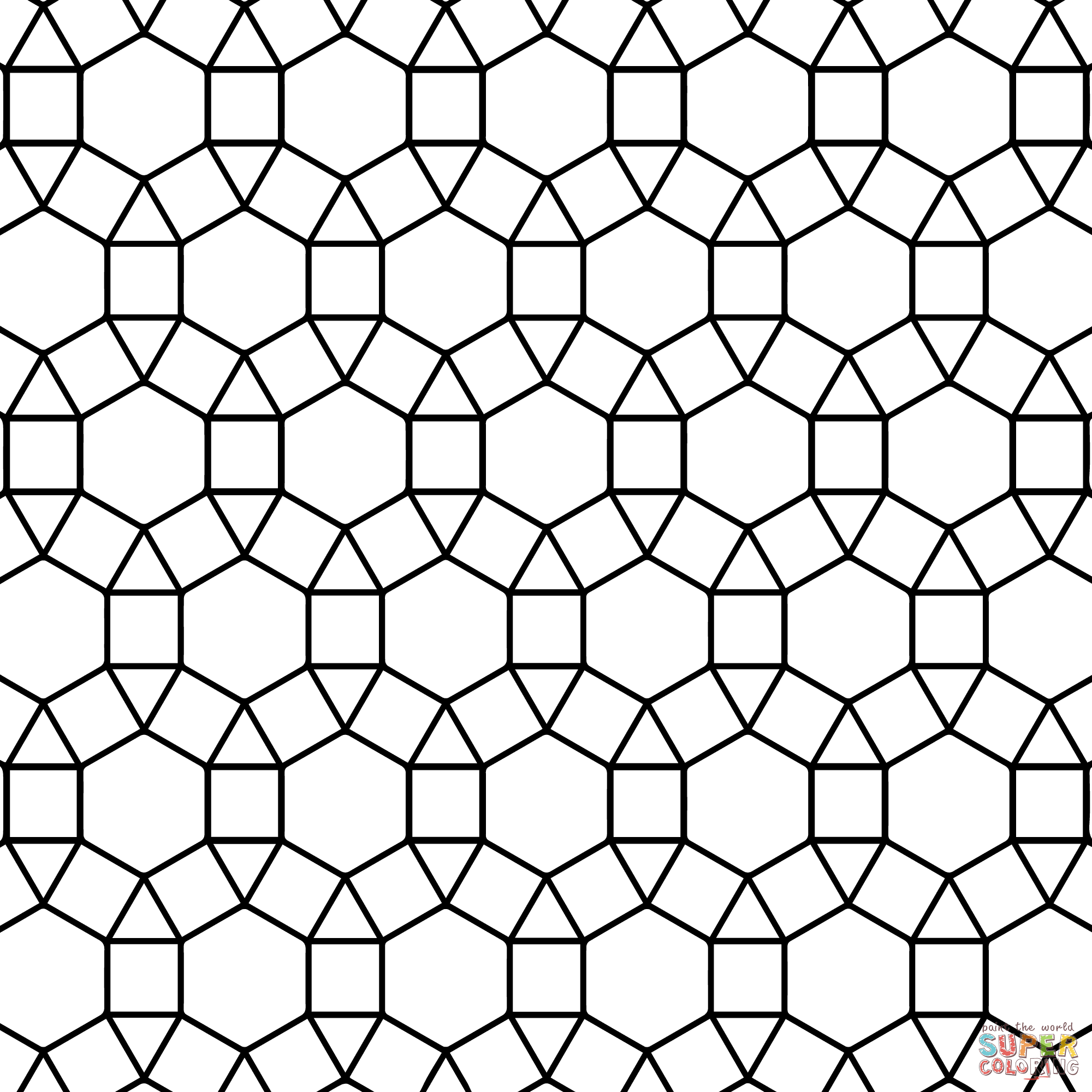 Coloring : Tessellation Coloring Pages Free Sheets Printable Geometry Dasho  Print Patterns Worksheets Tessellation Coloring Pages ~ Coloring Monica
