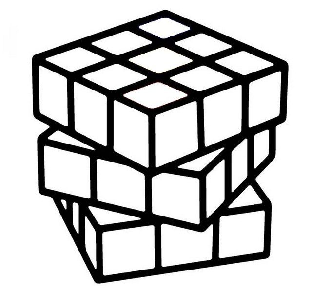 rubiks cube solution coloring page | Rubiks cube, Rubiks cube solution, Cube