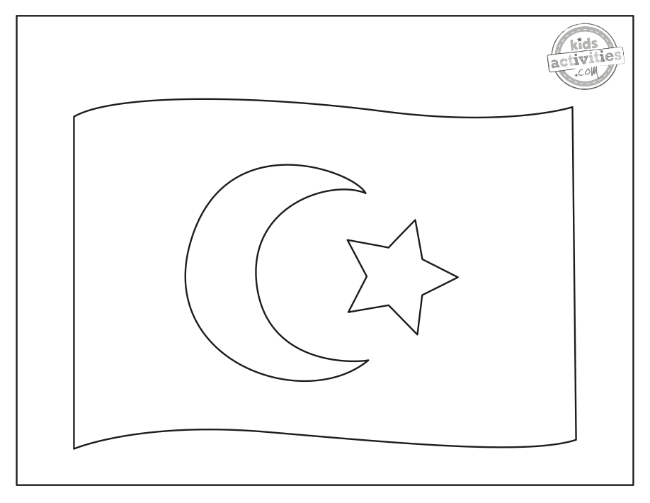 The Legendary Turkey Flag Coloring Pages Kids Activities Blog |KAB