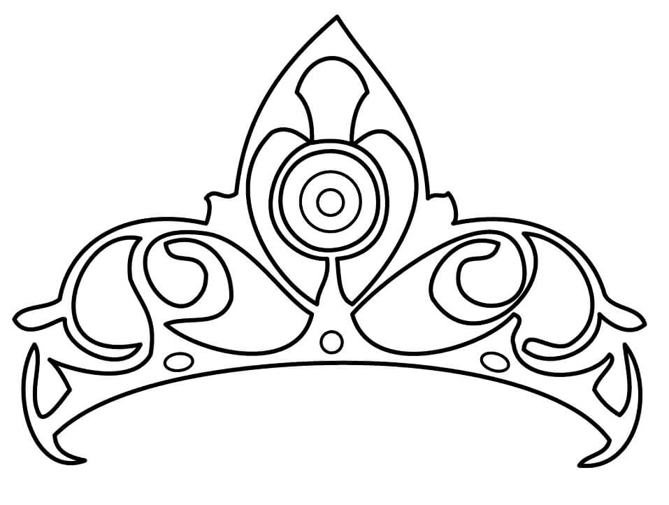 Girl Crown Coloring Page - Free Printable Coloring Pages for Kids