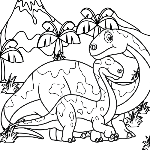 Brachiosaurus dinosaur coloring pages - Dinosaur Coloring Pages