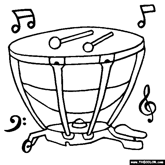 Timpani Coloring Page