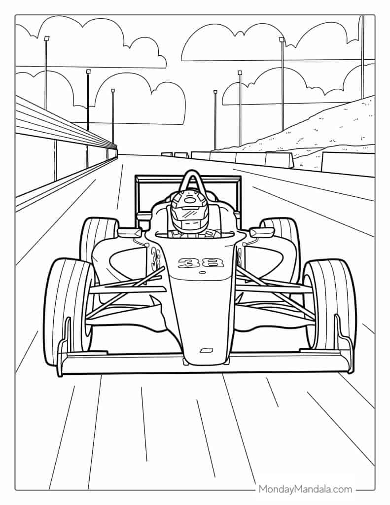 52 Car Coloring Pages (Free PDF Printables)