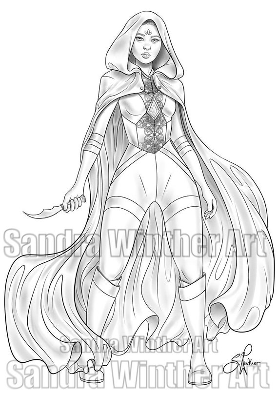 Rogue Printable Digital Coloring Page - Etsy