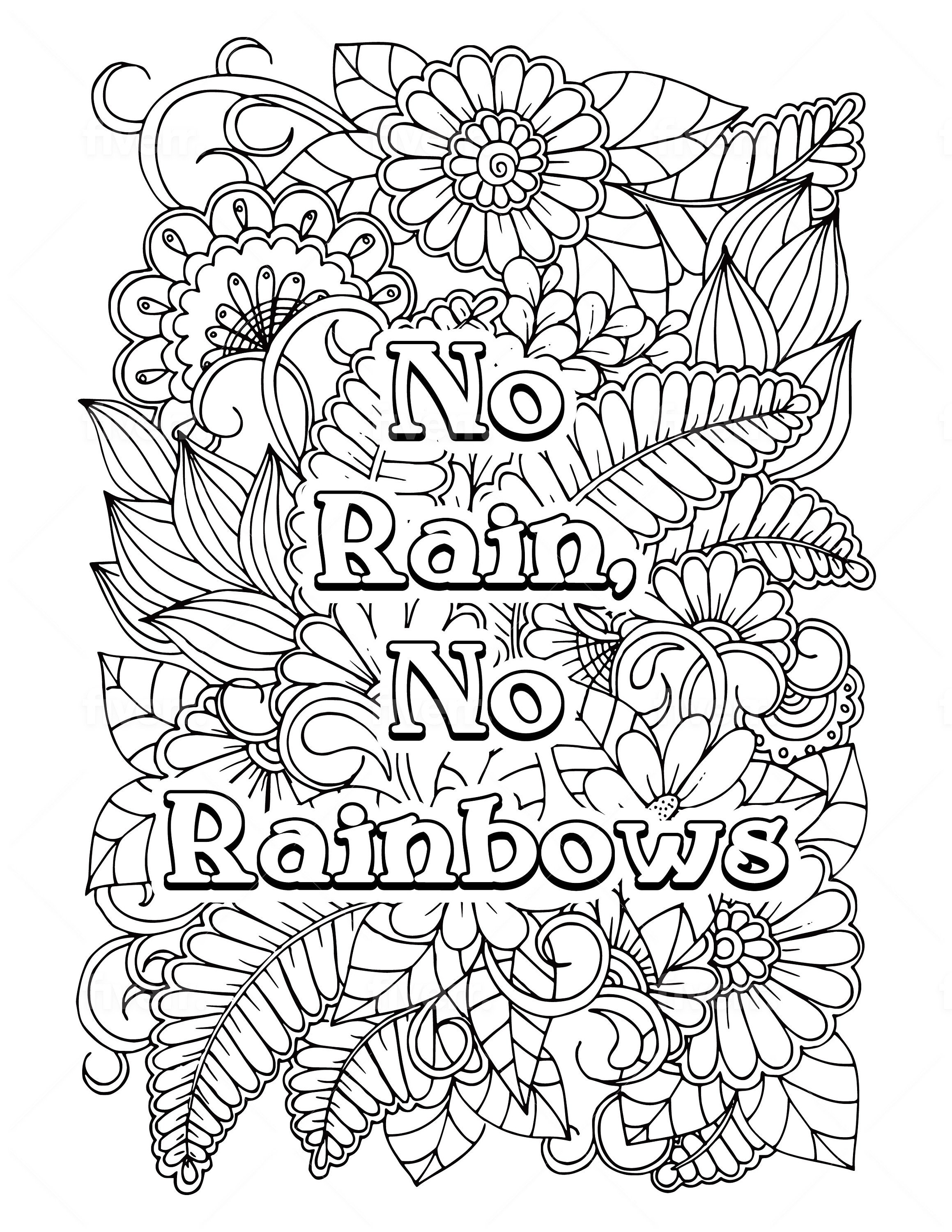 Inspirational Coloring Pages - Etsy