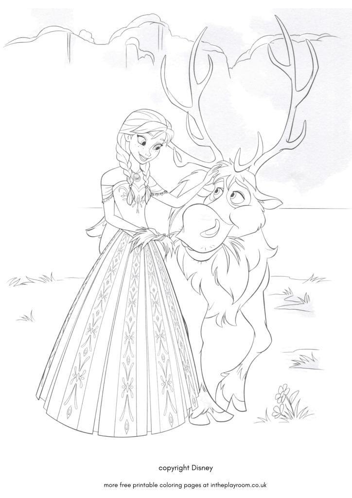 30 Frozen Coloring Pages (Elsa, Anna, Olaf and more!) - In The Playroom