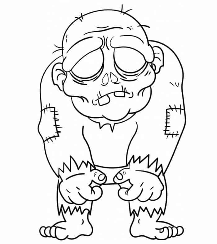 Awesome Zombie Coloring Pages | Halloween coloring pages, Cartoon coloring  pages, Halloween coloring