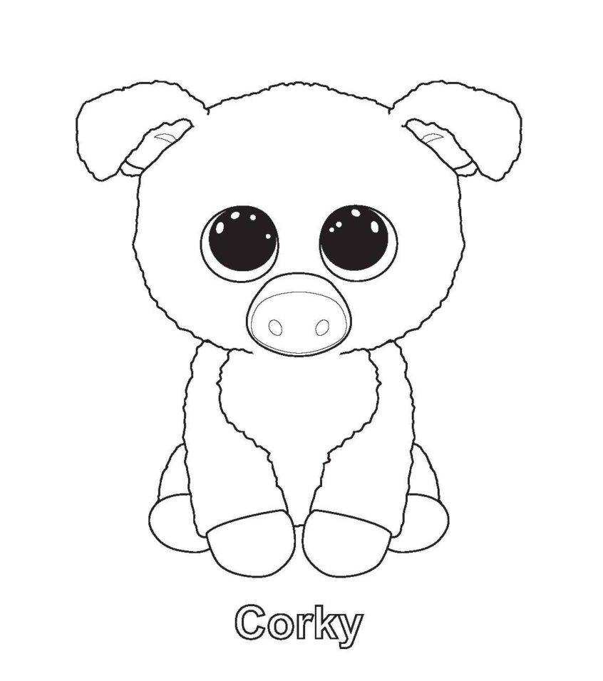 Coloring Pages : Beanie Boo Ty Coloring Pages Sparkles Free ...