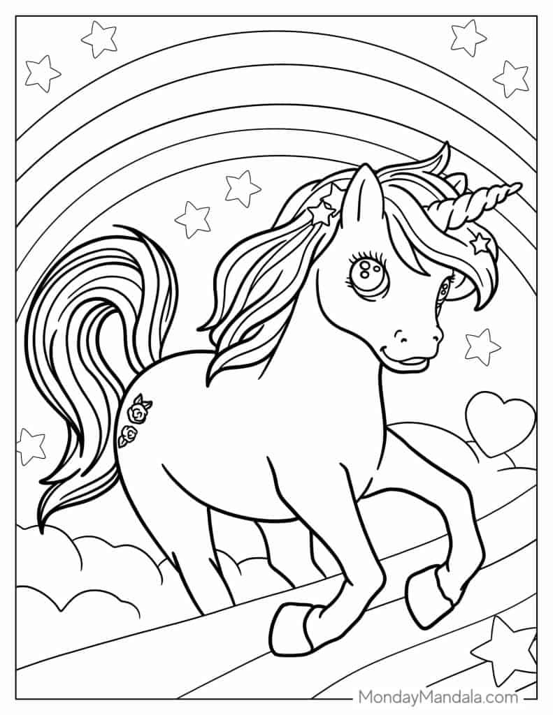 74 Unicorn Coloring Pages (Free PDF Printables)