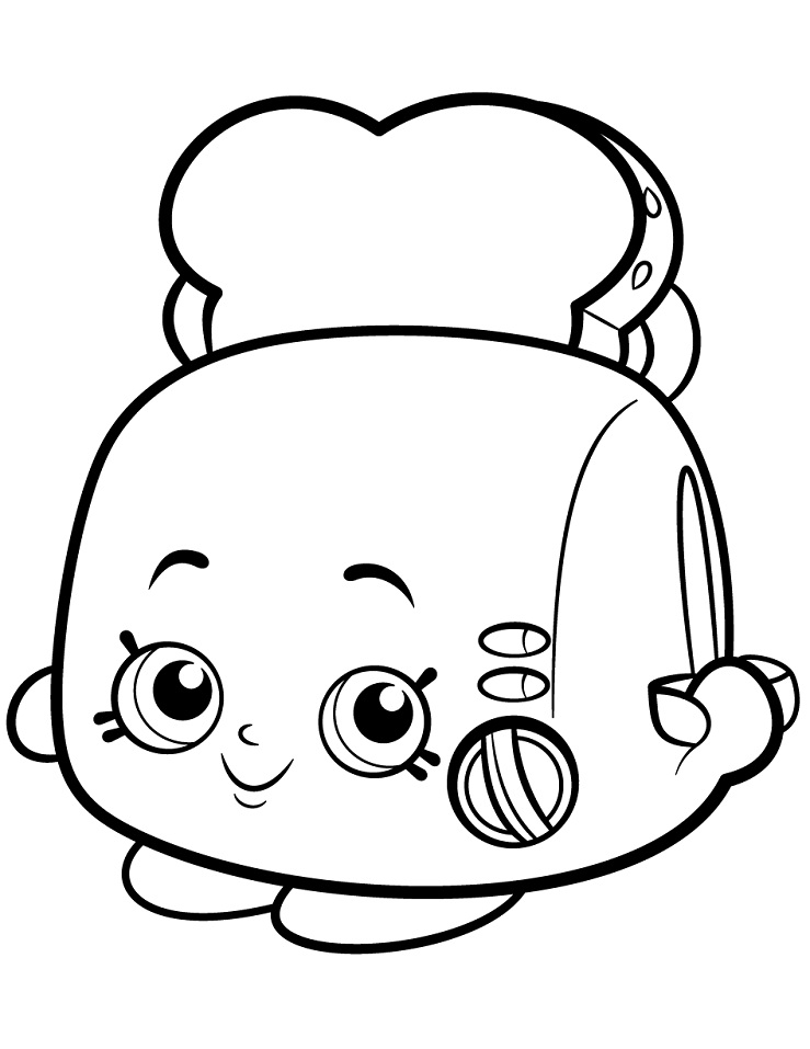 Toasty Pop White Toaster Coloring Page - Free Printable Coloring Pages for  Kids