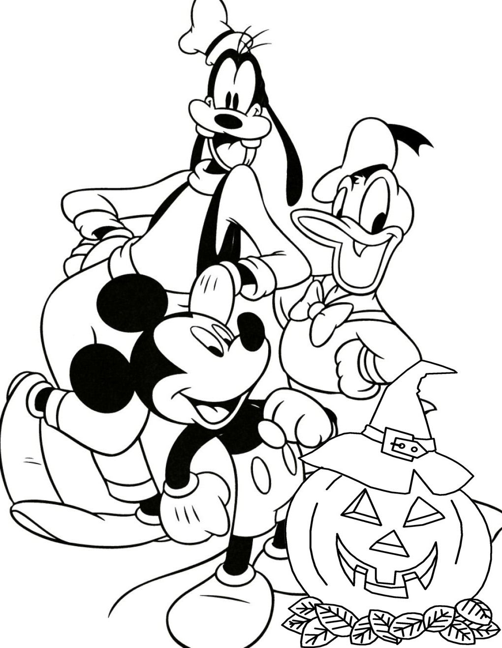 Print Halloween Coloring Pages Disney Printable or Download ...