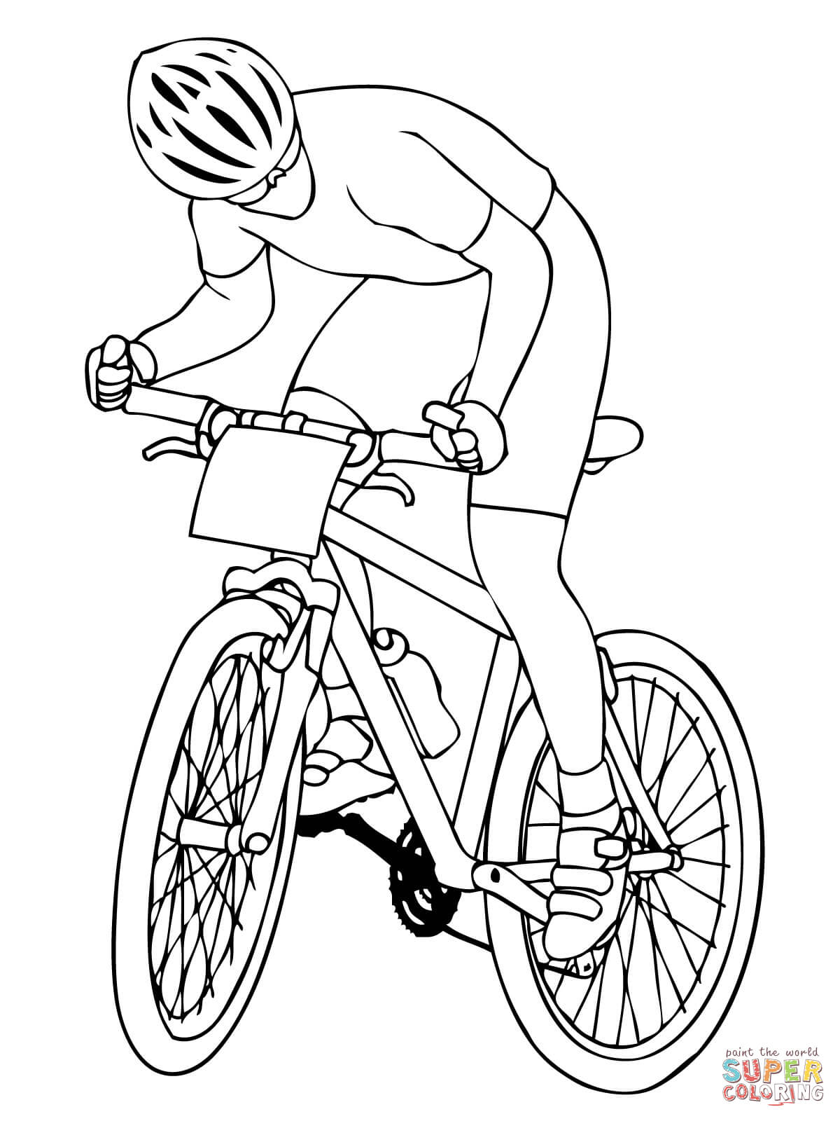 Cycling coloring pages | Free Coloring Pages