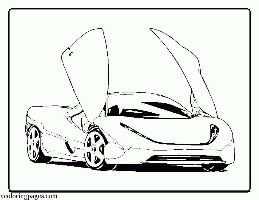 Batman Car Coloring Pages | Forcoloringpages.com