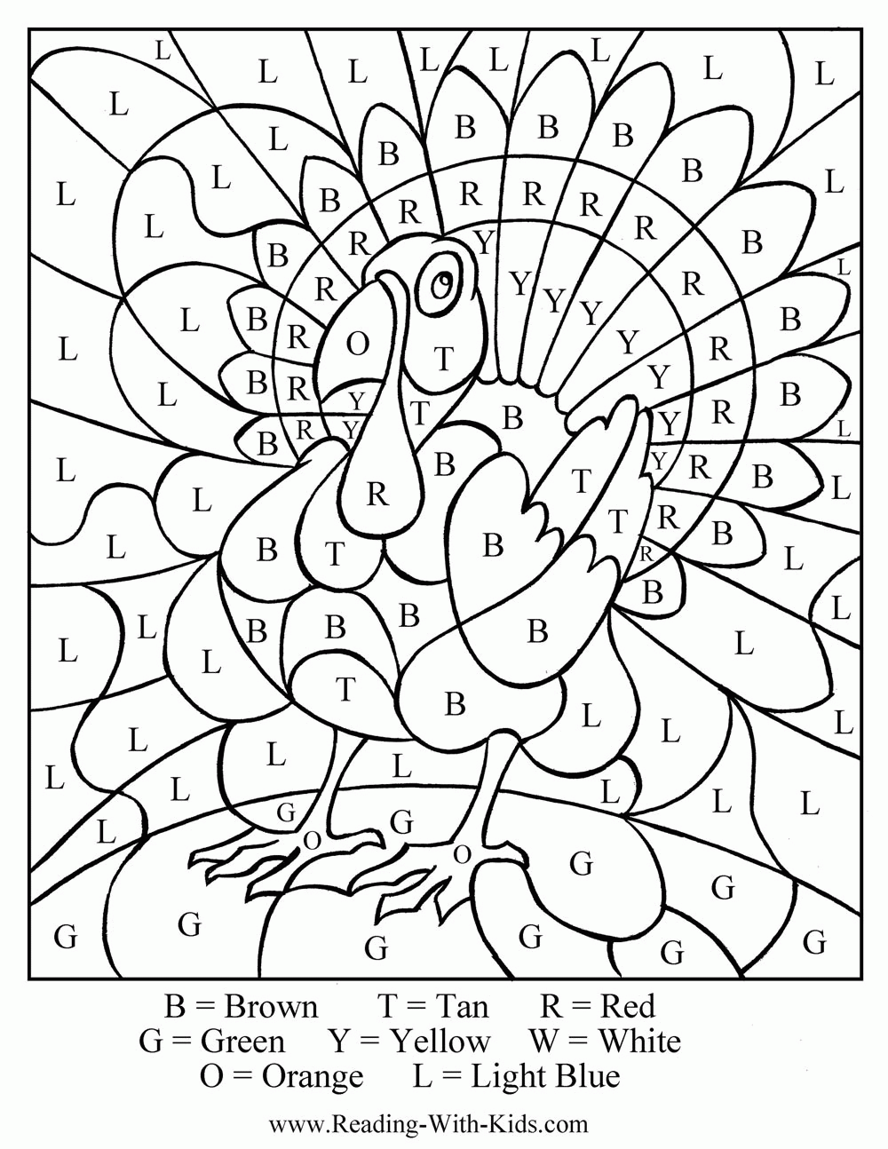Printable Thanksgiving - Coloring Pages for Kids and for Adults