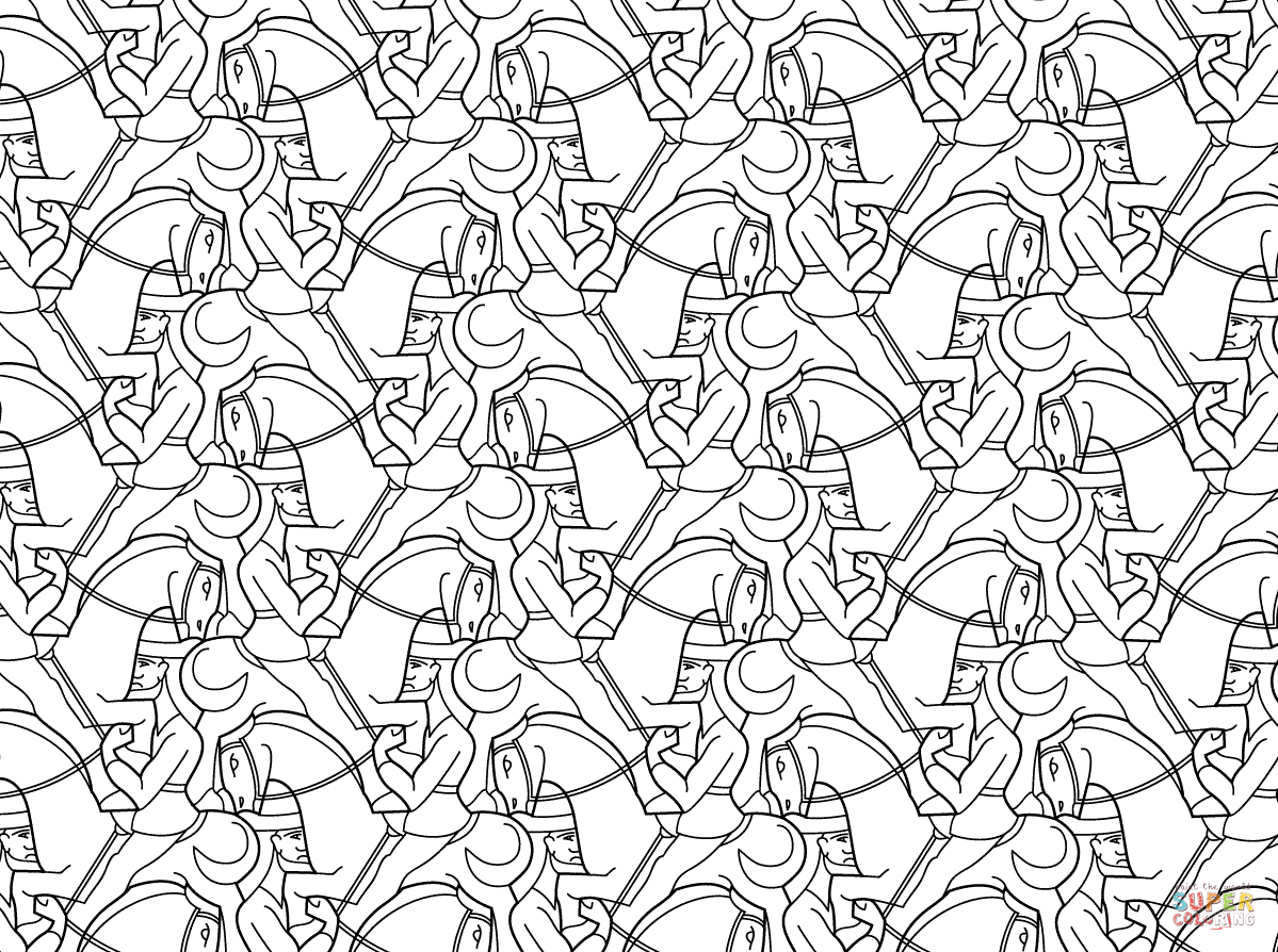 Tessellations coloring pages | Free Coloring Pages