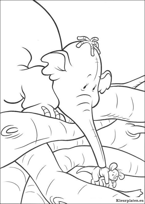 Lumpy the heffalump coloring page