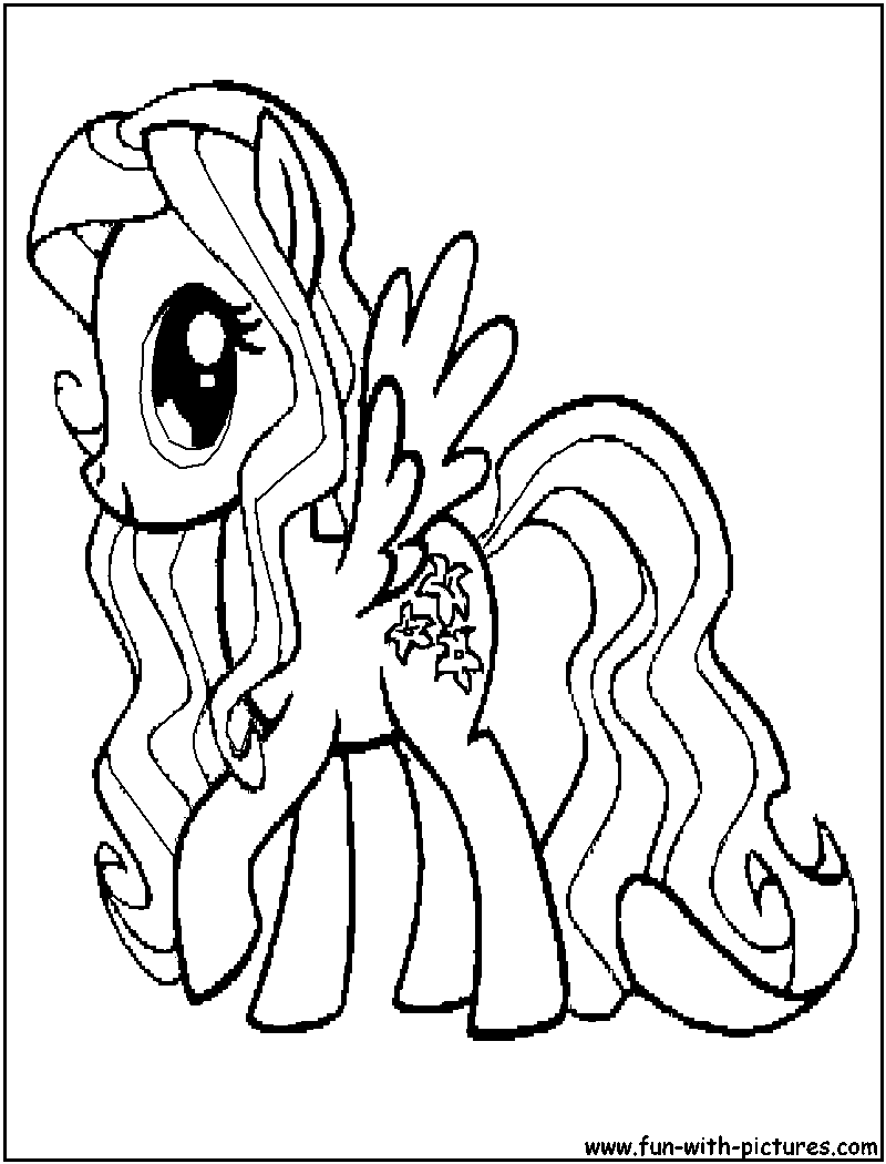 Drawing My Little Pony #42036 (Cartoons) – Printable coloring pages