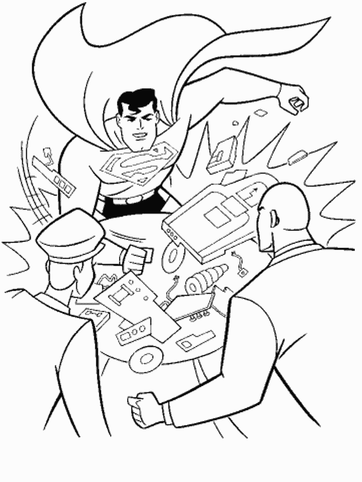 superman lex coloring pages - Clip Art Library