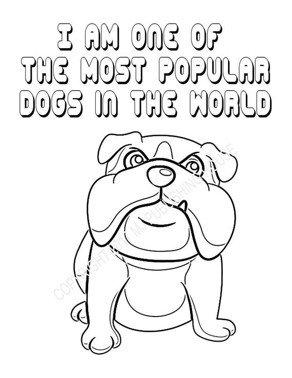 English Bulldog Coloring Pages-bundle 1 5 Pages-dog Breed - Etsy Canada
