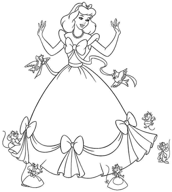 Cinderella Printable Coloring Pages | Free Coloring Pages