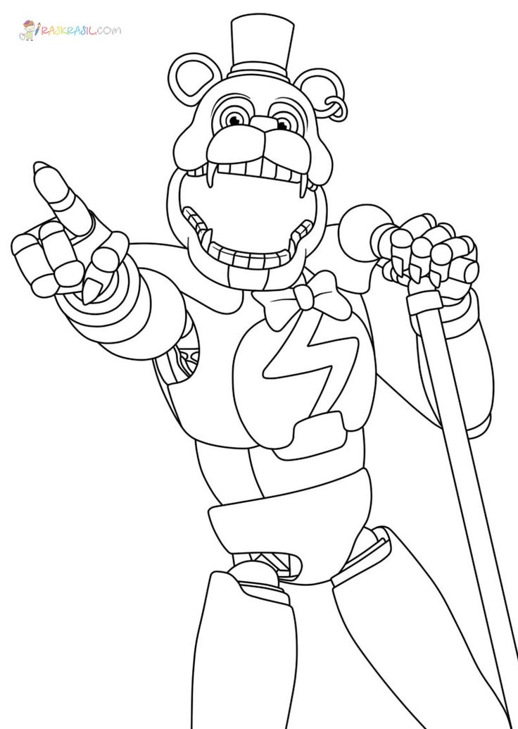 Five Nights at Freddy's Coloring Pages | Fnaf coloring pages, Coloring pages,  Detailed coloring pages