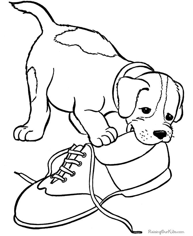 Puppies Coloring Pages Dog Coloring Pages Free Printable Dog Puppy ...