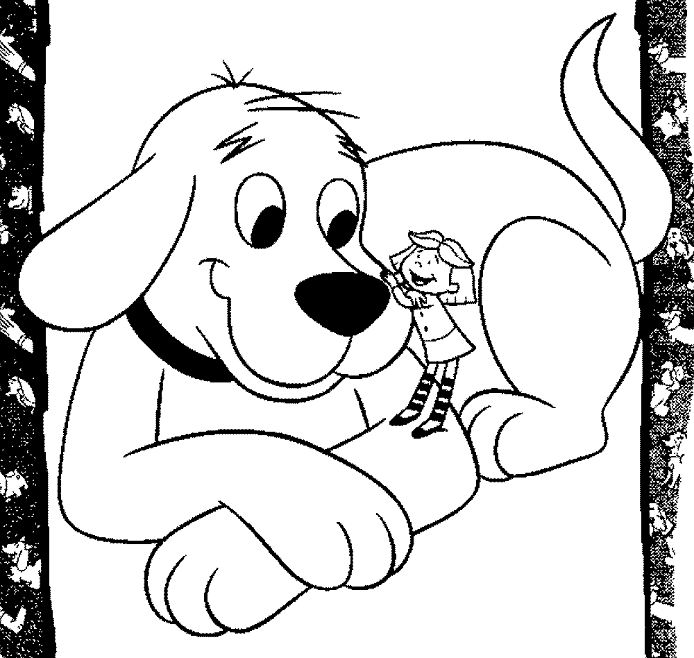 Clifford The Big Red Dog - Coloring Pages for Kids and for Adults