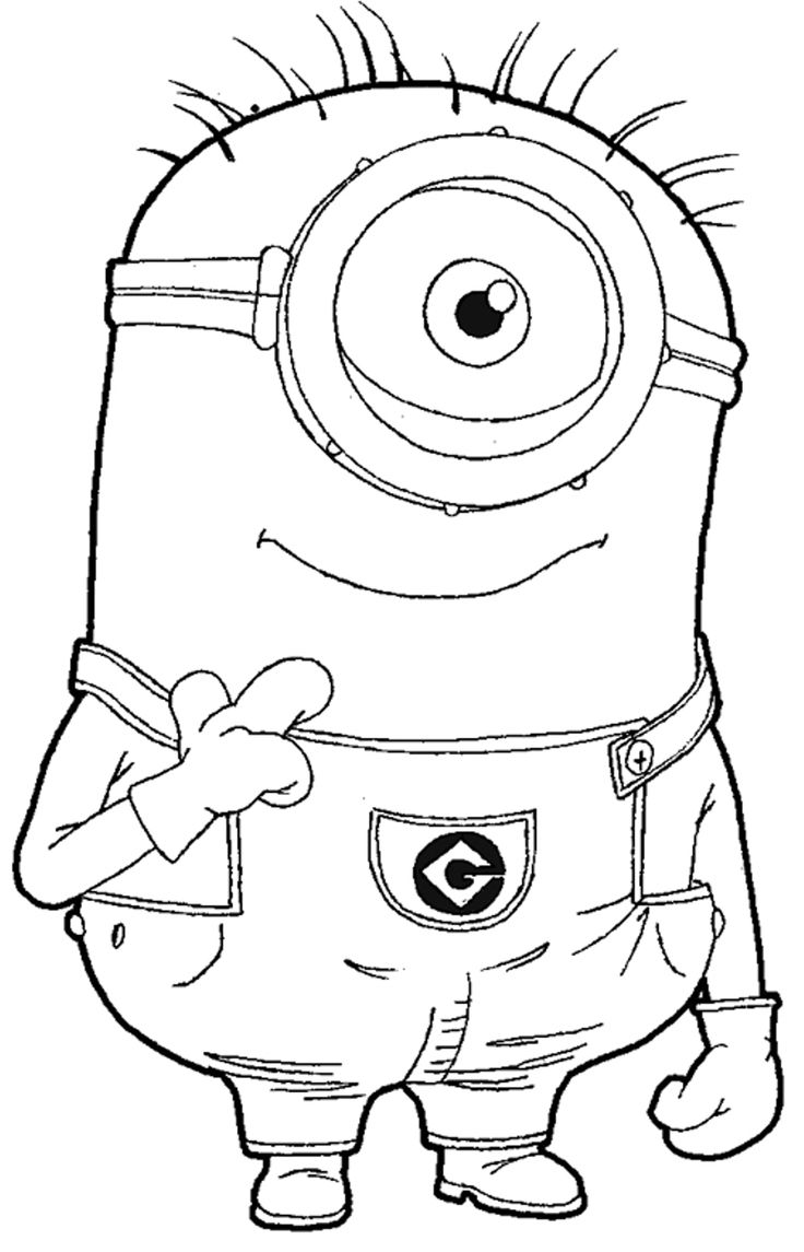 Minion Coloring Pages | Coloring Pages | Pinterest | Coloring ...