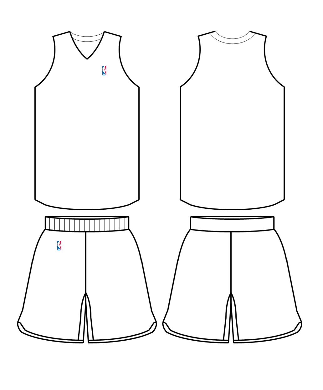 8 Pics of NBA Jersey Coloring Pages - Blank Basketball Jersey ...