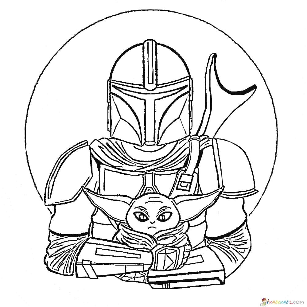 Coloring Pages Baby Yoda. The Mandalorian and Baby Yoda Free | Star wars coloring  book, Star wars coloring sheet, Star wars stencil