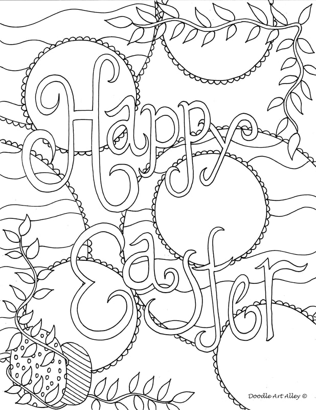 Easter Coloring Pages - DOODLE ART ALLEY