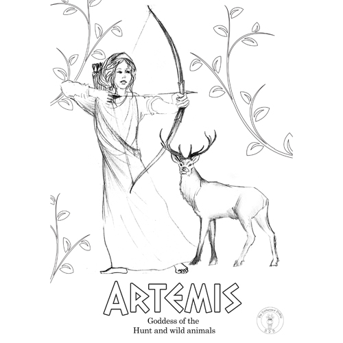 Greek Gods Coloring Pages | Be Different Baby