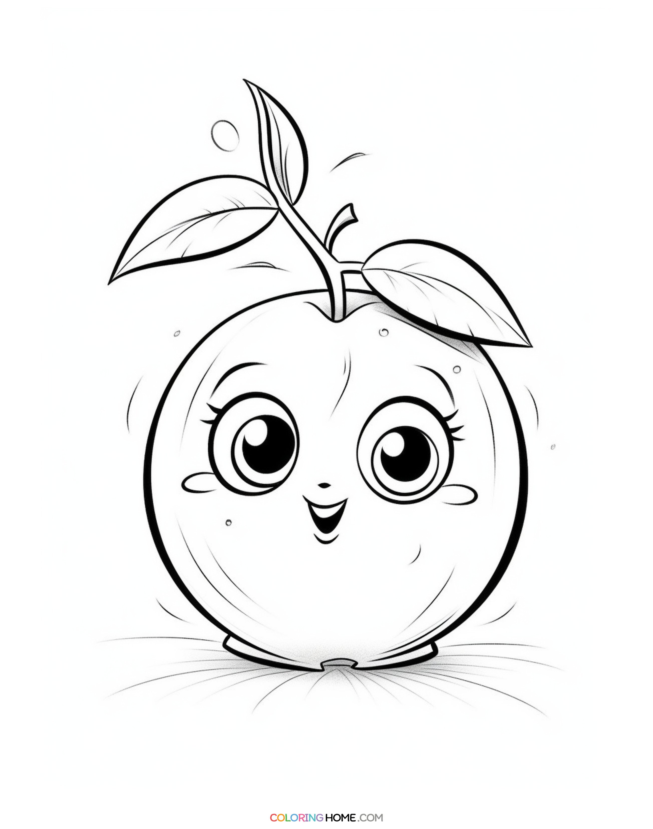 tangerine coloring page