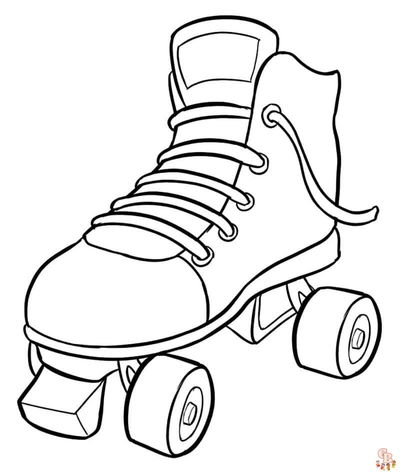 Printable Roller Skate Coloring Pages ...