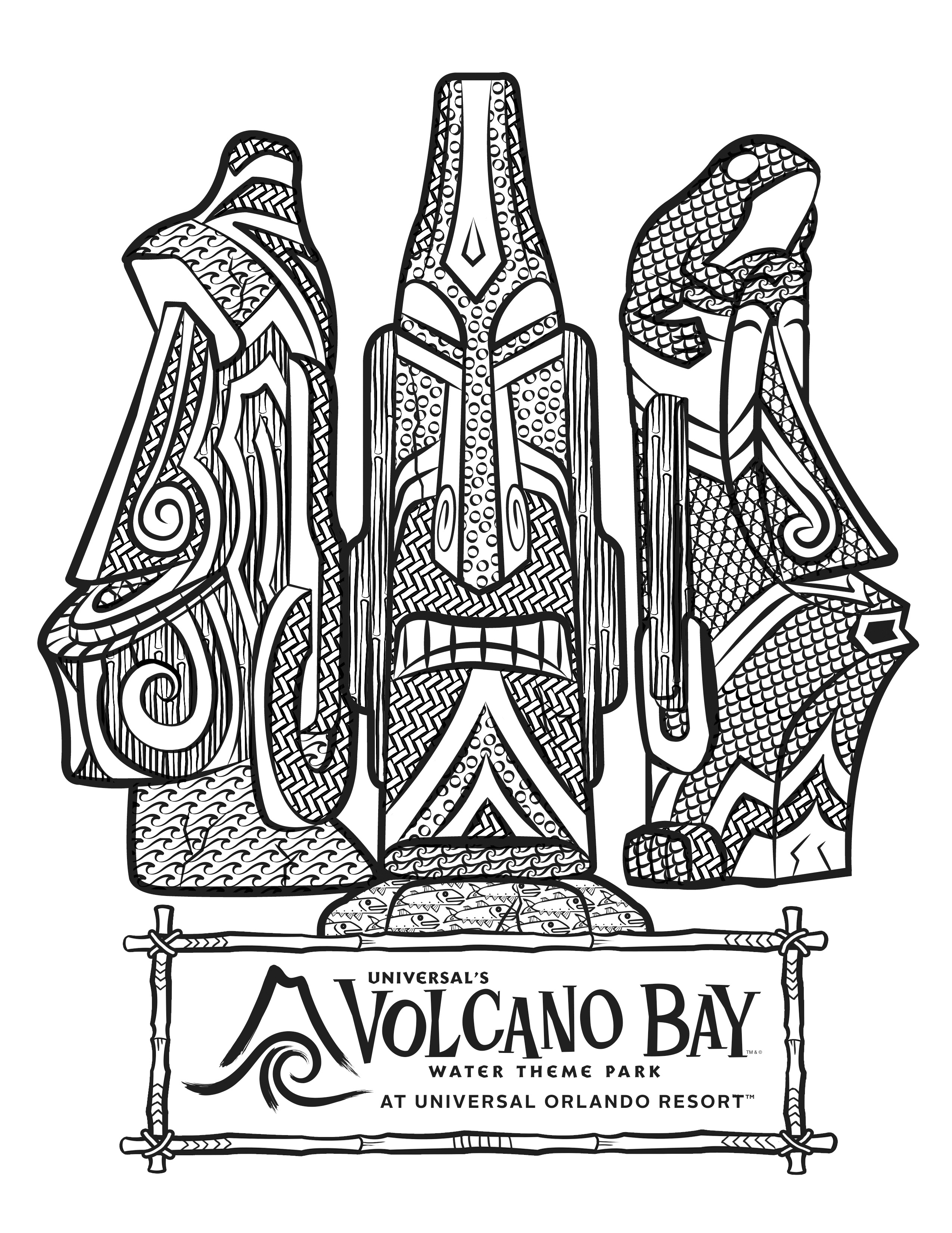 Coloring Pages for Universal Volcano ...