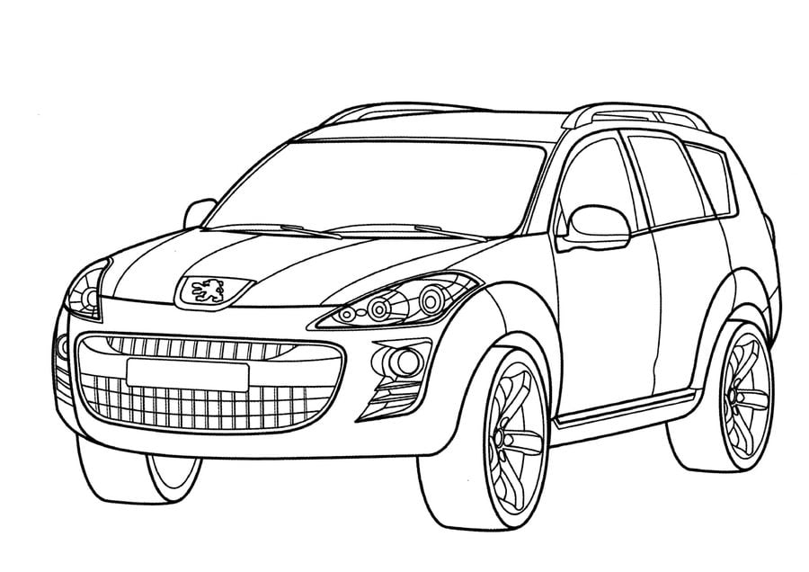 Coloring pages: Peugeot, printable for ...