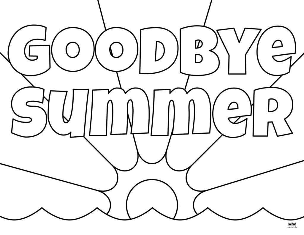 Summer Coloring Pages - 100 FREE ...