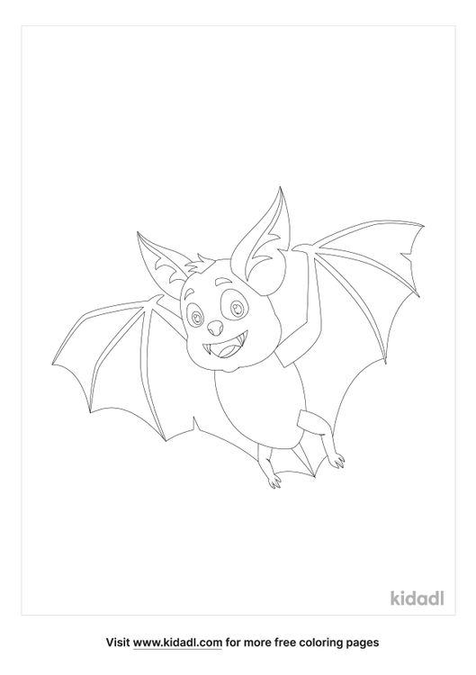 Cute Bat Coloring Pages | Free Animals Coloring Pages | Kidadl