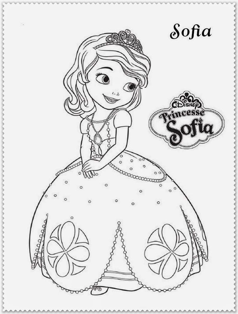 sofia+the+first+coloring+pages.jpg (810×1066) | Buku mewarnai, Kartun, Warna