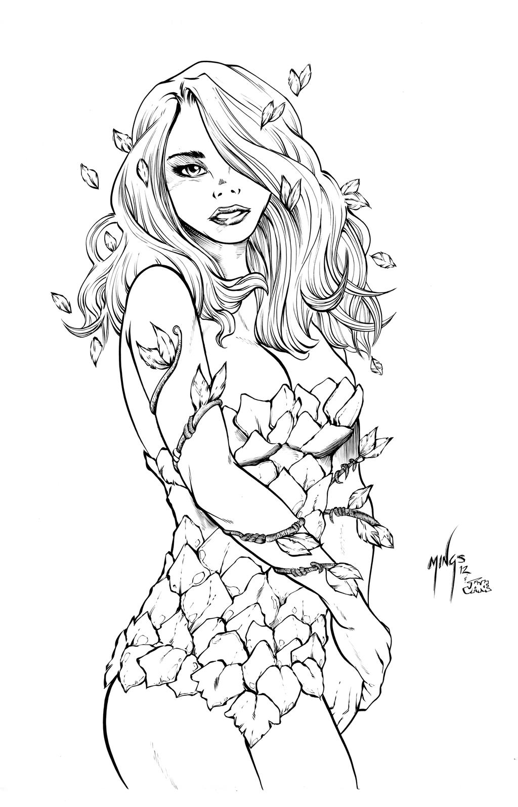 Poisen ivy coloring pages