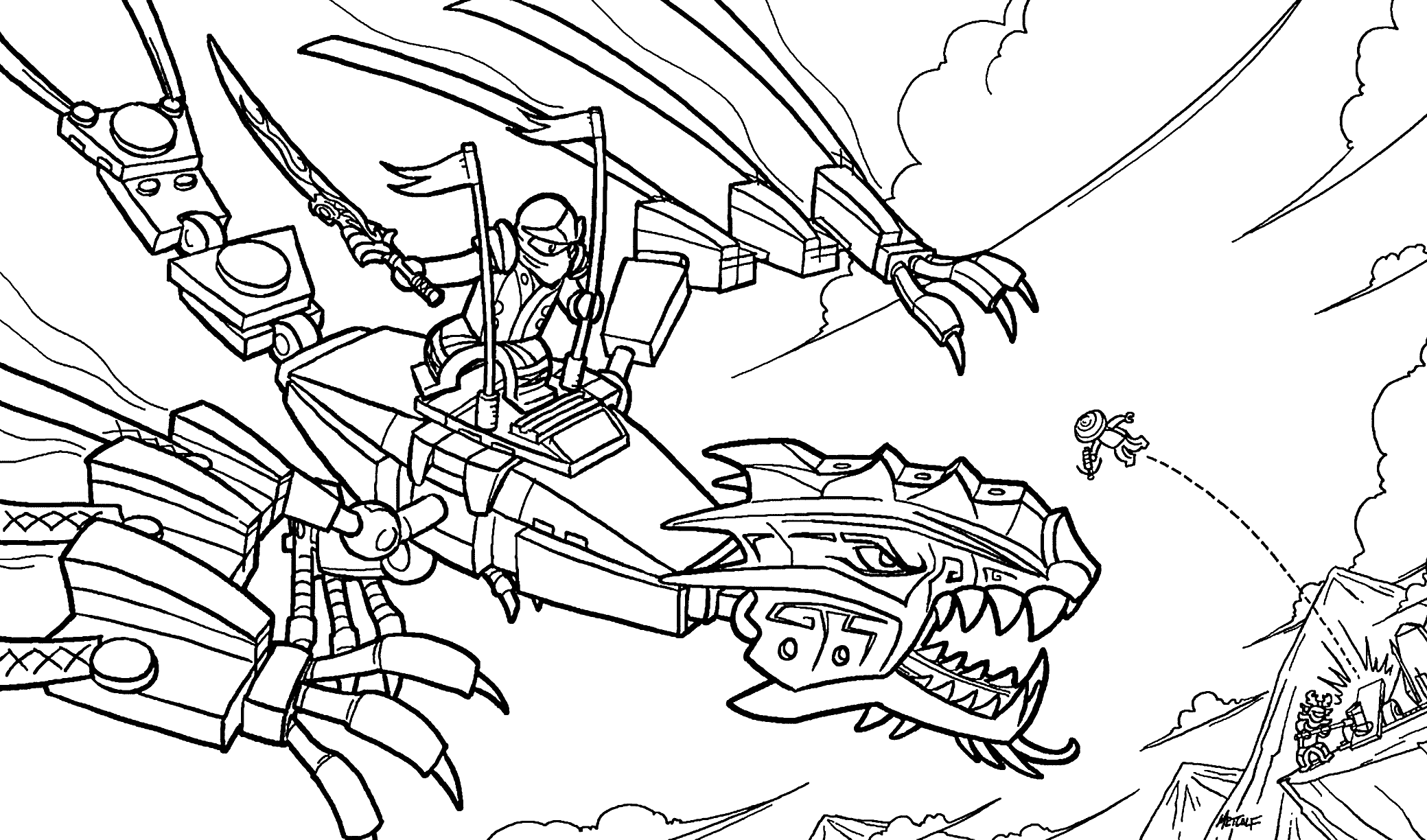Cool Dragon Coloring Pages PDF Ideas - Coloringfolder.com | Dragon coloring  page, Lego coloring pages, Ninjago coloring pages
