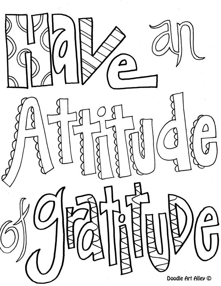 attitude of gratitude coloring pages - Clip Art Library