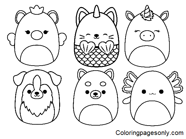 Free Printable Squishmallow Coloring Pages - Squishmallow Coloring Pages - Coloring  Pages For Kids And Adults