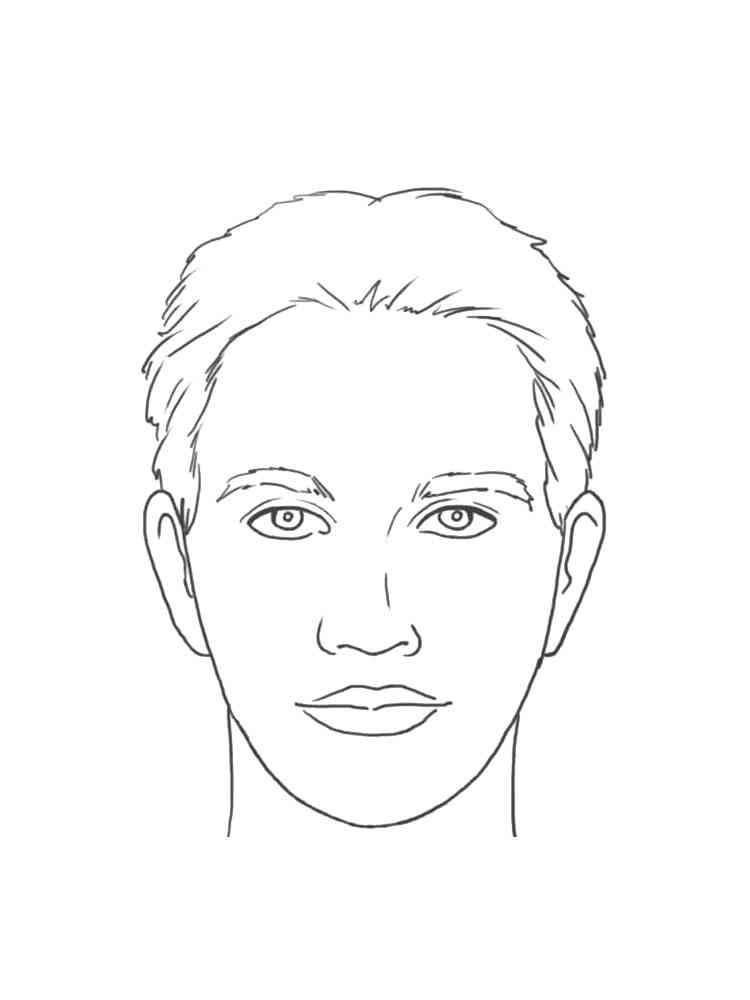 Face coloring pages