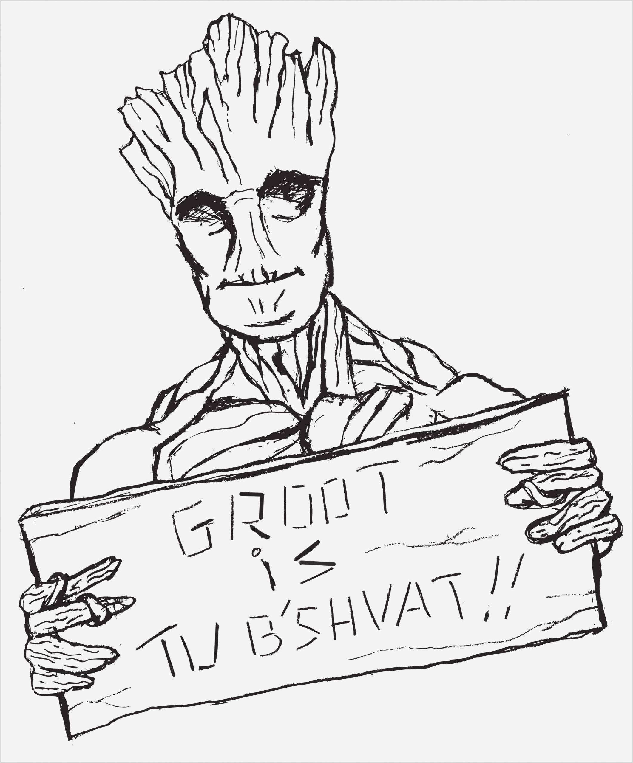 Groot Coloring Pages Free at Innovativecps.Com