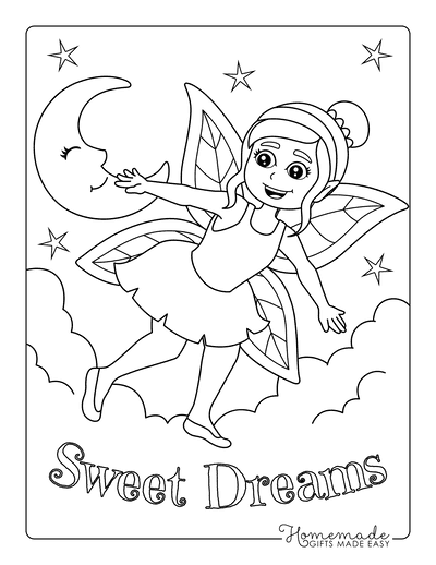Beautiful Fairy Coloring Pages | Free Printables