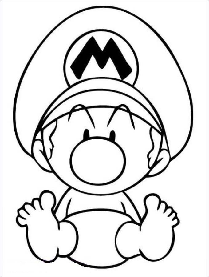 Mario Coloring Pages - Free Coloring Pages