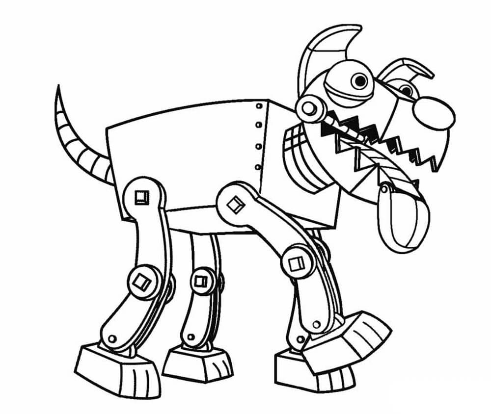 Dog Robot Coloring Page - Free Printable Coloring Pages for Kids